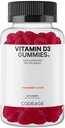 Vitamina D3 Gummy Vitamine, Vitamina D3 5000 IU Gummies Cholecalciferol 125 mcg - 2-Month Fornitura - Morbido Pectin-Based, Animal Gelatin-Free Vitamins Gummy, Fragola, Senza Glutine - 60 Gummies