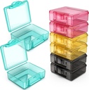 Piccola scatola di pedana 8 pz,Cute Travel Pill Organizer Case Mini piccolo contenitore di plastica trasparente portatile per borsa tasca