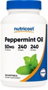 Olio di menta piperita Nutricost Softgels (240 SFG) (50 MG) - Gluten Free, Terze Parti Testate e OGM Free
