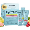 Feel Goods Hydration Hero, Variety Pack, 1000mg Electrolytes Powder, Sugar Free, Magnesium, Organic Aloe Vera, L Theanine, Vitamina C, Vegan, Non OGM, On The Go Electrolyte Packets, 12 Count