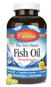Carlson - L'olio di pesce più fine, 700 mg Omega-3s, integratore di olio di pesce norvegese, olio di pesce selvatico Caught Omega-3 Fish Oil, Sustainably Sourced Fish Oil capsule, Omega 3 Supplemento, limone, 240 Softgels