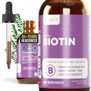 Rejuvica Health Active Biotin - Supplemento avanzato di biotina liquida - 5000mcg Support Hair Skin & Nails