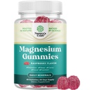 Gummie di Magnesio Calma Extra Forza per Adulti - Gummie di Citrato di Magnesio Rilassante con Mag Elemental - Cuciture Morbide A Dormire Profumato - Corpo e Mente Rilassamento - 60 Conte