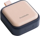 Piccolo caso di pillole, scatola di pedaggio carino - Acedada viaggio organizzatore di pillole giornaliere, Portatile Pretty Pill Contenitore per borsa tasca, Compact Medicine Holder per vitamine, oli di pesce, integratori, rosa