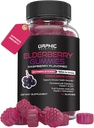 ORPHIC NUTRITION Gummie di sambuco con vitamina C e zinco - 60 conte - Integratore di sostegno immunitario per gli uomini, le donne e i bambini* - Vitamine di sambuco fatte con vitamina C - 100MG di mirtillo