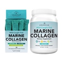 AMANDEAN Marine Collagen Duo. 500g Contenitore + 30 pacchetti di viaggio. Peptidi di collagene di pesce idrolizzati per pelle, capelli e unghie. Pescatarian, Keto & Paleo-Friendly, Unflavored