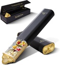 Premium organizzatore di pillole settimanali, 7-Giorni caso di pillole compatte per il borsellino, scatola di alluminio leggero oro per vitamine, medicina, integratori, regalo di benessere di lusso