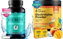 KEY NUTRIENTs Hydration & Energy Electrolyte Bundle – Compresse elettrolitiche & Tropicali Peach Mango Multivitamin Powder, senza zucchero