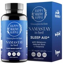 Soccorso naturale per gli adulti w/Low Dose Melatonin 0.5mg – Radice Valeriana + Magnesio Glycinate + Integratore di L-teanina, Camomilla | No Morning Grogginess| Non-Habit Forming | Pillole a base vegetale, 60 Ct