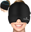 Gel Ice Migraine Headache Relief Cap, Regolabile Headache Cap Migraine con coulisse Adatto a tutte le teste, Cold Compression Migraine Relief Cap for Tension, Stress, Sinus, Puffy Eyes, Terapia calda / fredda