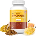 Estratto di gelatina reale di polline di ape con Carob, supplemento di supporto immunitario puro, senza glutine, capsule vegetariane, 1000 mg