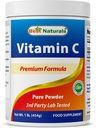 Polvere di vitamina C pura al 100% 1 lb (454 grammi) polvere (acido ascorbico anche chiamato)