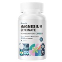 Magnesio Glycinate 400 MG per Serve 100% Chelato per Alta Assorbimento, Gentle On Stomach, Non OGM, 90 capsule vegetariane