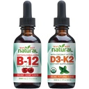 Perché non naturale vitamina B12 e vitamina D3 K2 gocce liquide