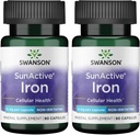 Swanson Sunactive Iron 15 Milligrams 90 Capsule (2 Confezione)
