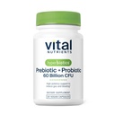 Iperbiotici vitali Nutrienti Prebiotici e Probiotici per donne e uomini | 60 miliardi di CFU | Pre e Probiotici Supporta la salute digestiva, costipazione, diarrea, gas &amp; Bloating* | 30 capsule vegane