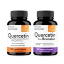 Sandhu's Quercetin 1000mg & Quercetin con Bromelain 1000mg Per Serving Bioflavonoids Supplement Complex| Supporta la salute immunitaria per uomini e donne