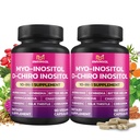 BMVINVOL 2 Pack Integratore Inositol-Myo-Inositol e D-Chiro Inositol Ideale 40:1 Ratio - Plus Berberine, Cinnamon, Ashwagandha+5 Più-60