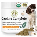 Canina completa Wholistic Pet Organics Canine - Cane Multivitamin Polvere - 1 Lb - Vitamine e Supplementi quotidiani per alimenti fatti in casa - Sistema immunitario, Pelle, Cappotto & Salute complessiva - Piccola e Grande Razza