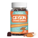 Zucchero Ceylon Cinnamon Gummies 2000MG, Integratore di cannella con Cromo e Cinnamon Bark, Vegan, Non OGM, Gluten Free, 60 Gummies