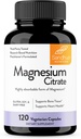 Citrato di Magnesio di Sandhu Gluten altamente assorbibile, Diario di Soia Senza Filler 120 capsule vegetariane