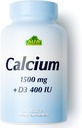 ALFA VITAMINS Calcium 1500mg & Vitamina D3 400 IU, Supporta Bone Health & Immune System, Vitamine essenziali per ossa forti & denti, Integratore citrato di calcio con vitamina D3, 60 compresse
