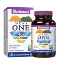 Bluebonnet Nutrition Mens' ONE 40+ Tutto Cibo-Based Multiple, Uomini Multivitamina per Uomini 40+, Soy-Free, Non OGM, Gluten Free, Kosher, 60 Capsule Verdura, 60 Serve