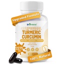 Supplemento di curcuma 2275mg, 95% Curcumina, curcumina Liposomica per il miglior assorbimento, supplemento curcumina per il supporto comune, imbottigliato in USA - 60 Softgels