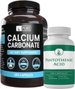 Ingredienti originali puro Carbonato di calcio e Bundle di acido pantotenico, vari importi, puro, verificato di laboratorio