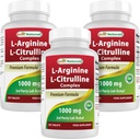 I migliori naturali L-Arginina L-Citrullina Complesso 1000 mg 250 compresse (250 conte (pacchetto di 3))