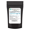 Prescritto per la vita Alpha GPC Polvere, L Alpha glicerylphosphorylcholine, Supplemento colina per la funzione cognitiva, Non OGM, Vegan, Soy Free (113g)