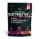 Pacchetti di bacchette di elettrolito migliorati (Raspberry Guava | 20 Packets) w/ 0 Zucchero +BCAAs +B-Vitamins Integratore elettrolitico w Potassium Zinc & Magnesio per l'idratazione - Keto Electrolytes