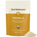 Veri funghi Tremella Mushroom Polvere – Estratto di Tremella Organico dal Corpo di Frutta – per la routine di benessere quotidiana – Vegan, Non OGM, No Filler – 150 Servings Integratori di miscela di funghi