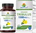 Brieofood Organic Tribulus 1500mg, 45 Serve, Vegetariano, Senza Glutine, 90 compresse vegetariane