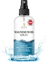 Spruzzo dell'olio di Magnesio Topical – Idratazione e assorbimento rapido della polvere di magnesio per il corpo, i piedi e la pelle – Spruzzo di cloruro di magnesio liquido inodore e non grasso per le donne, gli uomini e i bambini – 2 fl oz