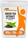 BulkSupplements.comgreen Estratto di tè polvere - 50% Polyphenols Supplemento, EGCG Supplementi - Gluten Free, 500mg per porzione, 250g (8.8 oz) (Pack of 1)