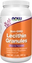 NOW Integratori alimentari, Granule di lecitina con la coline di fosfatidil naturale e altri fosfatidi, 2-pound