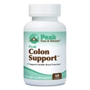 Supporto del colon puro e naturale del picco - Pulisci del colon e supplemento di di disintossicazione per la salute digestiva - Supporto per la salute del fegato con gli estratti di foglie di inulina e senna - con fibre, prebiotici e probiotici - 1 confezione