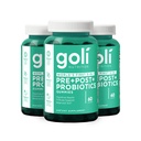 Goli Nutritional Supplement, Pre+Post+Probiotics Gummy - 180 Count - Prima 3-in-1 senza glutine, Vegan, Non OGM e Gelatin-Free.