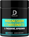 2250MG Magnesio L-Threonate w. L-teanina & Apigenin - 120 capsule - Triple Magnesium Complex Supplement