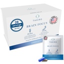 Integratore di messa a fuoco del cervello TAHIRO – Integratori del cervello per la memoria e la messa a fuoco – Integratore di supporto del cervello naturale con Gingko Biloba, Panax Ginseng, Estratti di erbe – Booster del cervello non OGM Vegan – 28-Packets