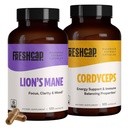 FreshCap Mushrooms Performance Bundle (Lion's Mane Capsules e Cordyceps Capsules)