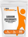 BulkSupplements.com Polvere di ascorbuto di sodio - per il supporto immunitario, vitamina C di ascorbato di sodio - vitamina C tamponata, senza glutine, 2g per porzione, 1kg (2.2 lbs) (pacchetto di 1)