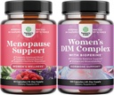 Bundle of Complete Herbal Menopause Supplement per le donne - Multibenefit Menopause Ease Hormone Balance, e Potent DIM Supplement per le donne con DIM e Black Pepper Menopause Support e PMS Relief
