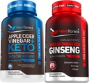Estratto di aceto di sidro di mele erbitonici Plus Keto BHB | Fat Burner & perdita di peso supplemento per le donne & uomini - Ginseng coreano Panax estratto - Supporto per le prestazioni per gli uomini e le donne