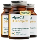 ALGAECAL 4-in-1 Vitamina D3 K2 Completa - Supplemento di vitamina ADK, Supporto Immune potenziato & Bone Salute con D3 K2, A, & E - Intero benessere corpo & Bone resistenza, 60 Easy-Swallow Softgels