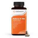 LifeSeasons Relieve-R PM - Eases Nighttime Aches & Discomfort - Relaxs Muscles - Calms The Nervous System - Supports Natural Sleep Cycles & Non Habit Forming - 46 Capsule