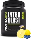 NutraBio Intra Blast Bcaa Polvere Aminoacido supplemento, Miscela di elettrolita e idratazione, Intra, Pre allenamento e recupero del muscolo, 20g polvere di aminoacidi di Eaaa, 5g Glutamine- Mirtillo Limonata, 30 Serving
