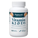 Modello Wellness Vitamin K2 & D3 Integratore con Calcium – Bone Salute, Circulatory Wellness & Immune Support - Non-GMO - 60 Capsule
