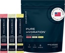 CYMBIOTIKA Pure Hydration Electrolytes Powder Drink Mix with Vitamin C & Magnesium, Keto Friendly Electrolyte Hydration Packets, Variety Pack, Lemon, Lychee & Watermelon, 7 Ciascun, 21 Stick Packets